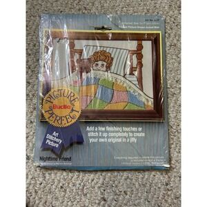 Bucilla Nighttime Friend Art‎ Stitchery Picture Perfect Needlepoint Kit 2627
